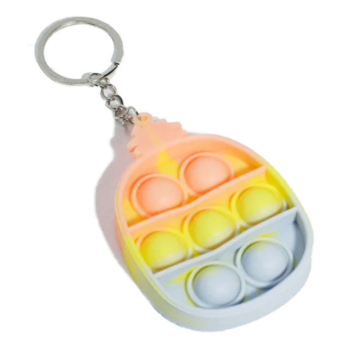 Orange fusion pop fidget keychain