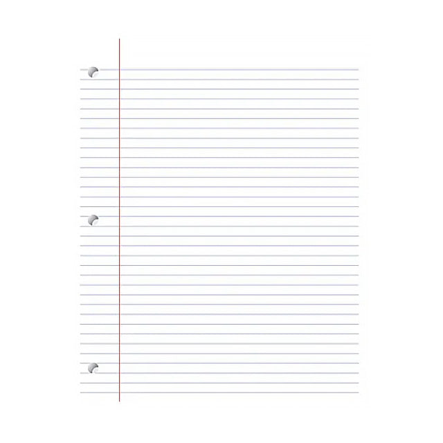 Office Depot college ruled paper