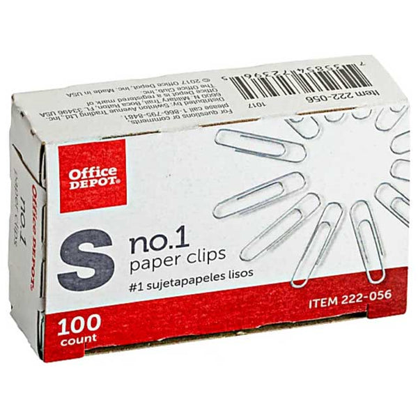 office depot no.1 paper clips