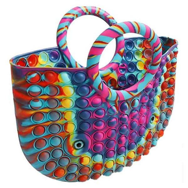 Rainbow pop it handbag