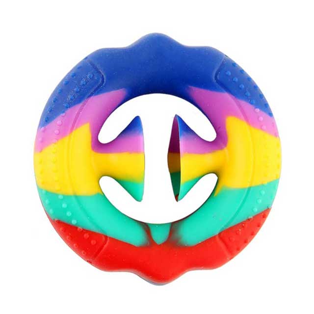 Round rainbow grip fidget