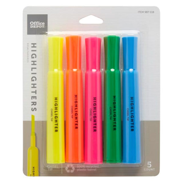 Office depot 12 count highlighters